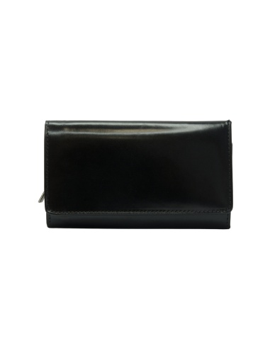 Skórzany lakierowany portfel damski...