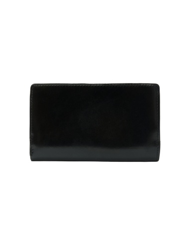 Skórzany lakierowany portfel damski...