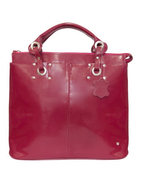 Skórzana duża lakierowana...