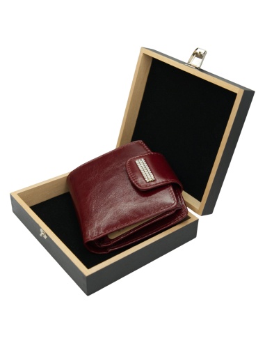 Skórzany mały portfel damski Madin -...