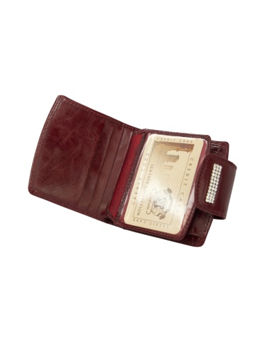 Skórzany mały portfel damski Madin -...