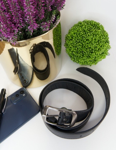 Skórzany miękki pasek damski Milen -...