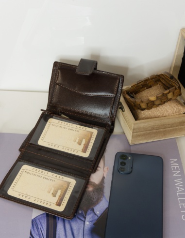 Wyprzedaż! Skórzany portfel męski...