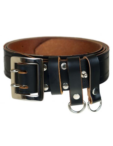 Wyprzedaż! Czarny, skórzany pas...