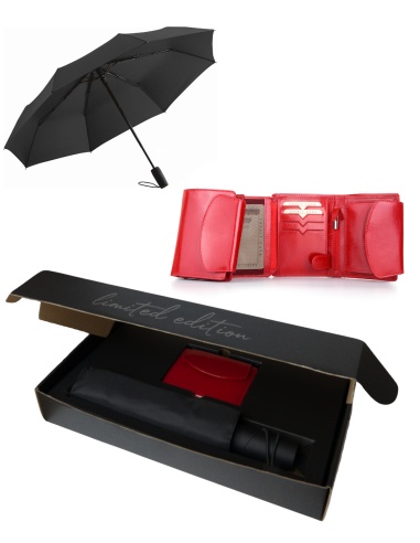 Zestaw prezentowy: skórzany portfel...