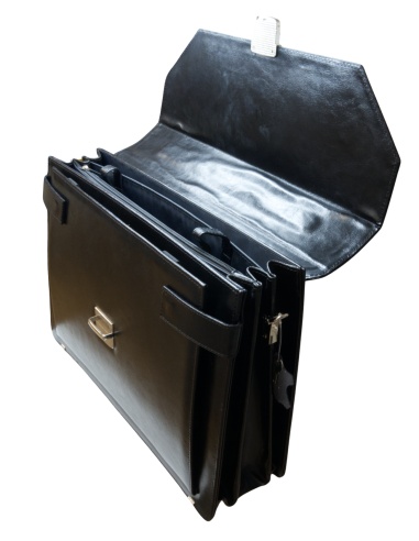 Skórzana teczka Camryn - Stefania