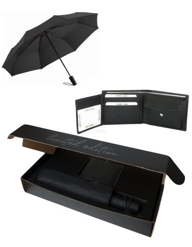 Zestaw prezentowy: skórzany portfel...