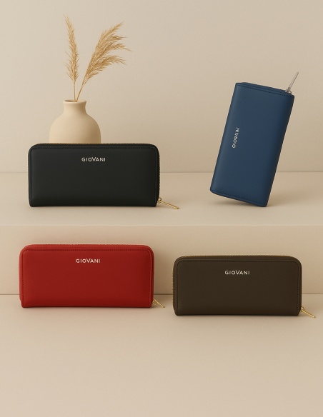 Skórzany portfel damski na...