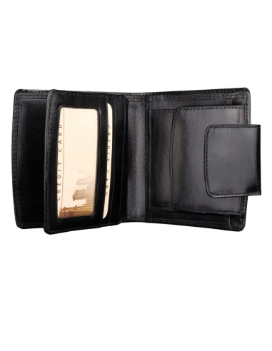 Skórzany mały portfel damski Akida -...