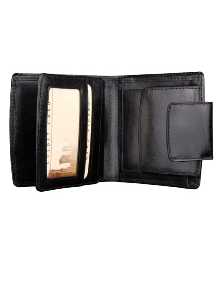 Skórzany mały portfel...