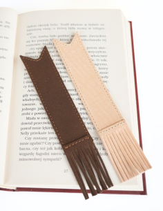 Zakładka do książki ze skóry