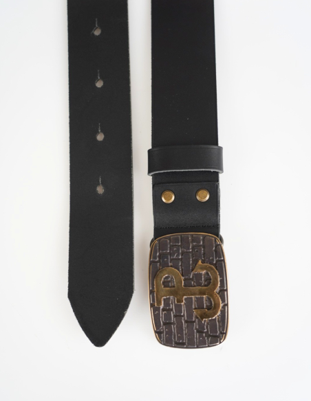 Skórzany pasek męski z...