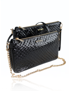 Skórzana torebka pikowana