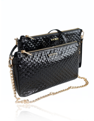 Skórzana torebka pikowana