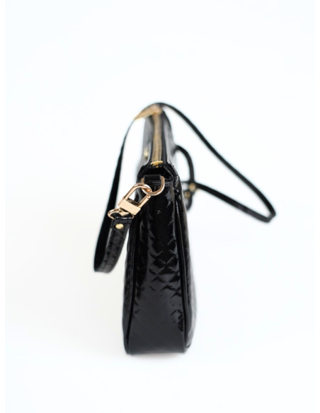 Skórzana torebka pikowana...