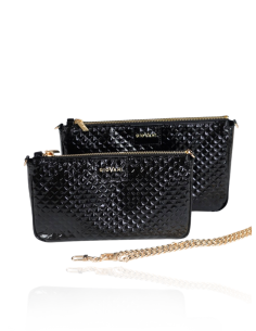 Skórzana torebka pikowana...