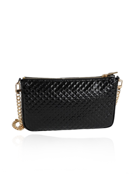 Skórzana torebka pikowana...