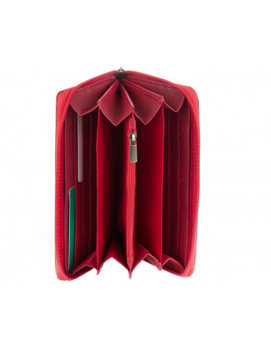 Skórzany duży portfel damski Maria -...