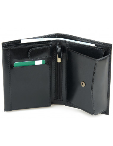 Skórzany duży portfel męski Alloy -...