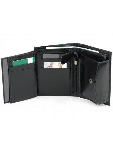 Skórzany duży portfel męski Alloy -...