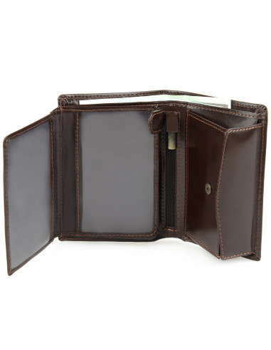 Skórzany duży portfel męski Clip -...