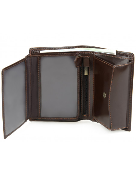 Skórzany duży portfel męski...