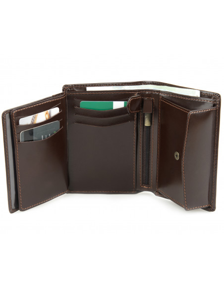 Skórzany duży portfel męski...