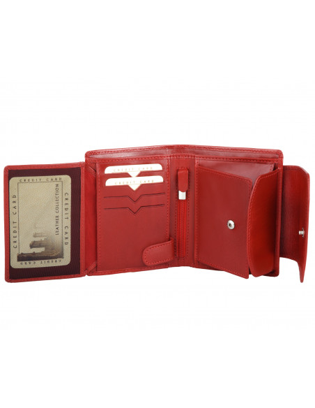 Skórzany mały portfel...