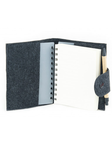 Filcowa okładka z notesem A6 Molly -...