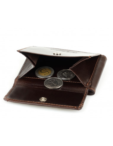 Skórzany mały portfel męski...