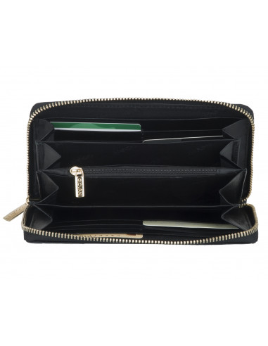 Skórzany portfel damski na zamek...