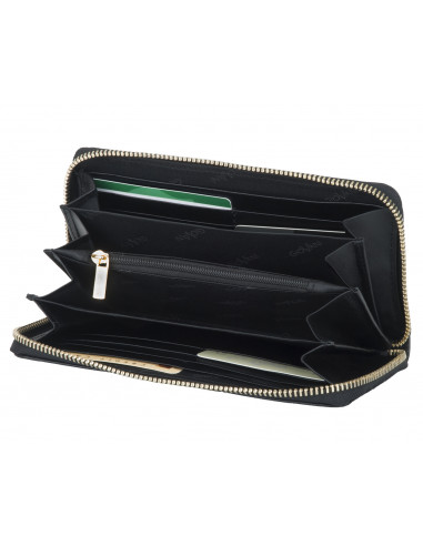 Skórzany portfel damski na zamek...