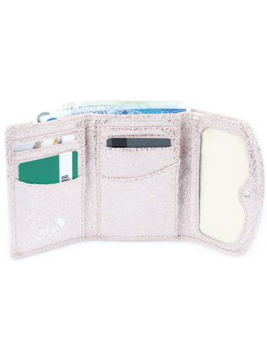 Skórzany mały portfel damski Zita -...