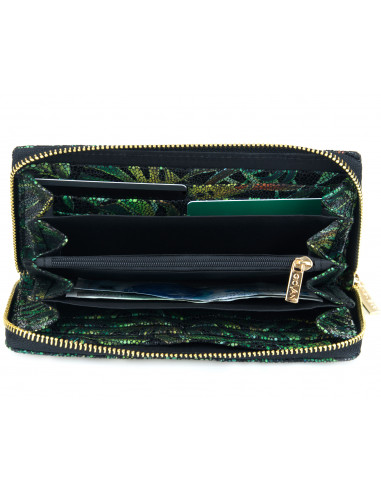 Skórzany duży portfel damski Agnese -...