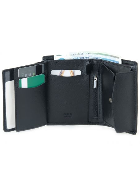 Skórzany duży portfel męski...