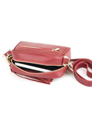 Skórzana mała torebka damska Camilla...