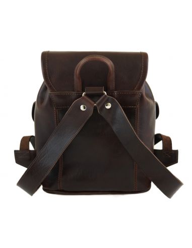 Skórzany mały plecak damski Chiara -...