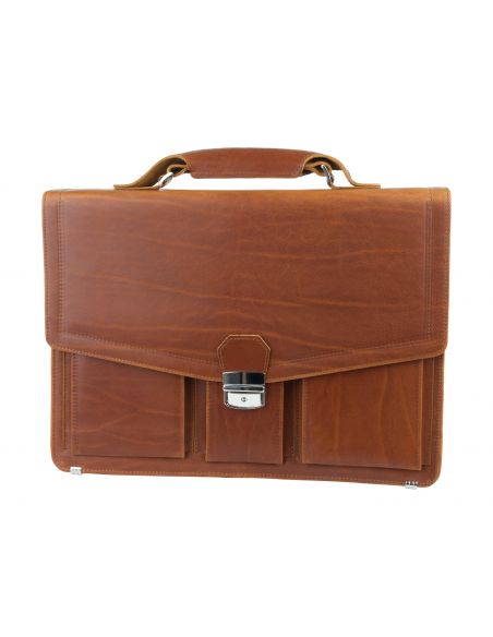 Skórzana teczka męska na...