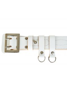 Biały, skórzany pas oficera 2