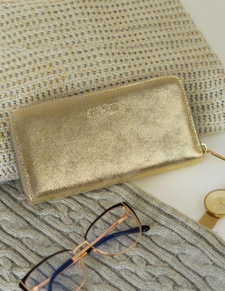 Skórzany duży portfel...