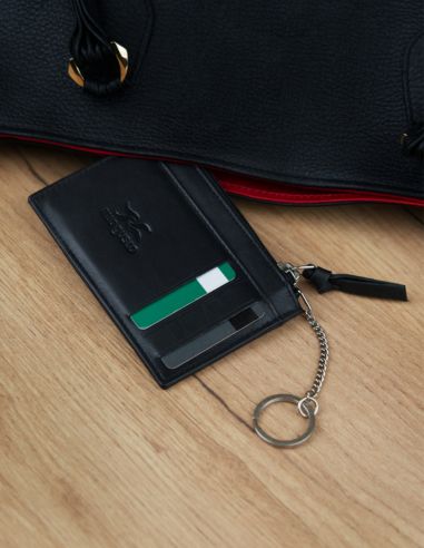 Skórzane etui na karty i klucze...