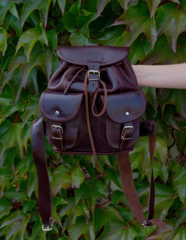 Skórzany mały plecak damski Chiara -...