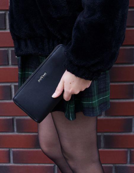 Skórzany portfel damski na...