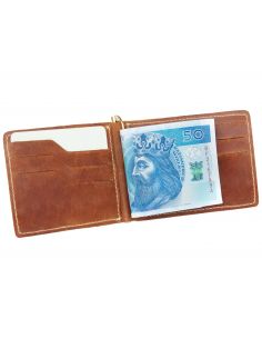 Skórzany mały portfel męski...