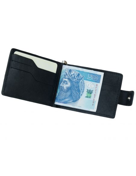 Skórzany mały portfel męski...