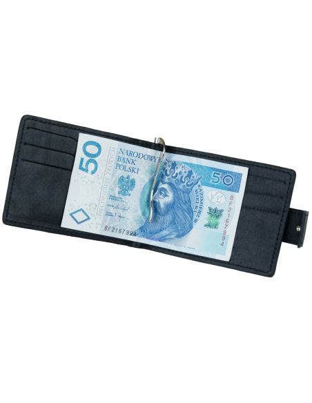 Skórzany mały portfel męski...