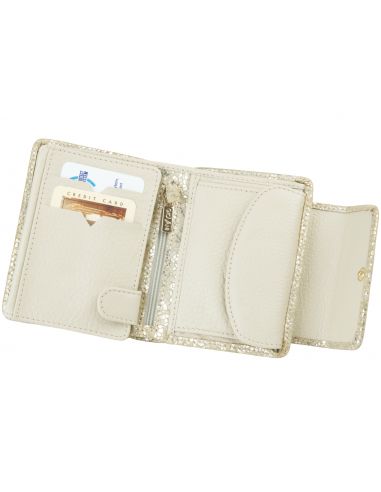 Skórzany portfel damski Golden -...