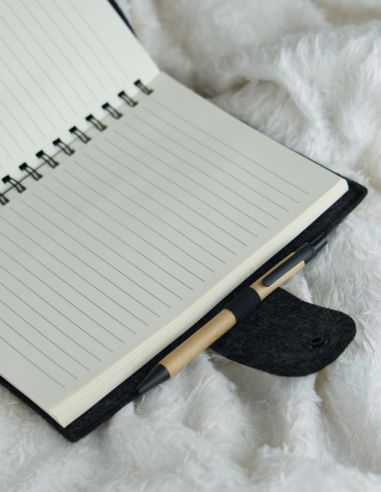 Okładka filcowa z notesem A5 Link -...