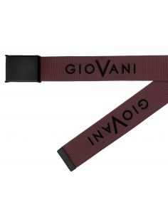 Brązowy pasek parciany -...