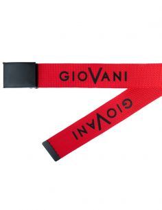 Czerwony pasek parciany -...